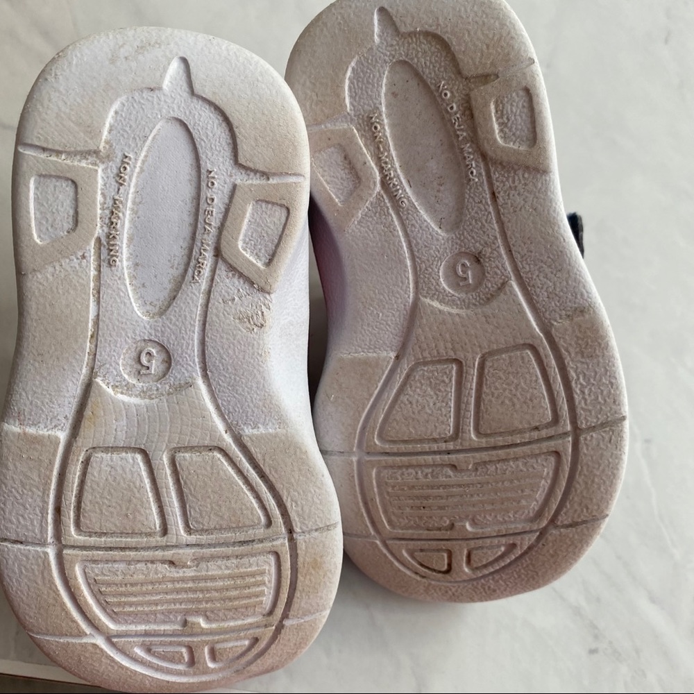 Kid's blue, white and pink athletic shoes - Picture 3 of 7